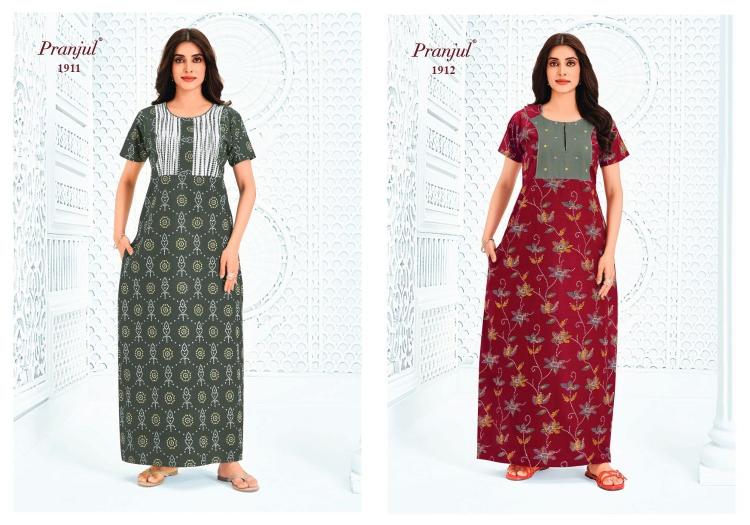 Pranjul pragati vol-19 nighty gown wholesale in hyderabad